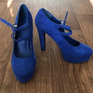 Blue heels